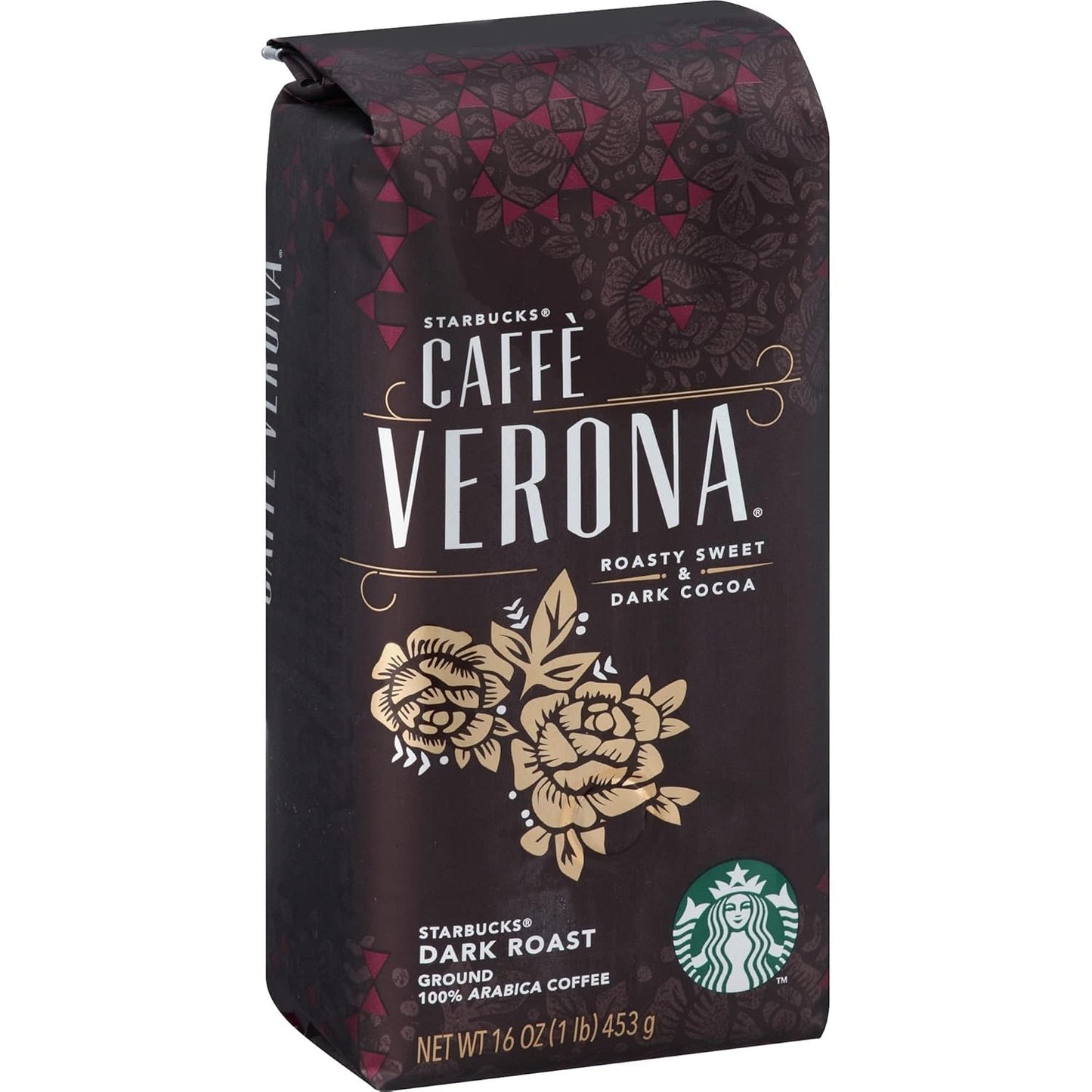 Starbucks Caffe Verona Ground Coffee, Dark Roast, 40 oz.-UPStoxs