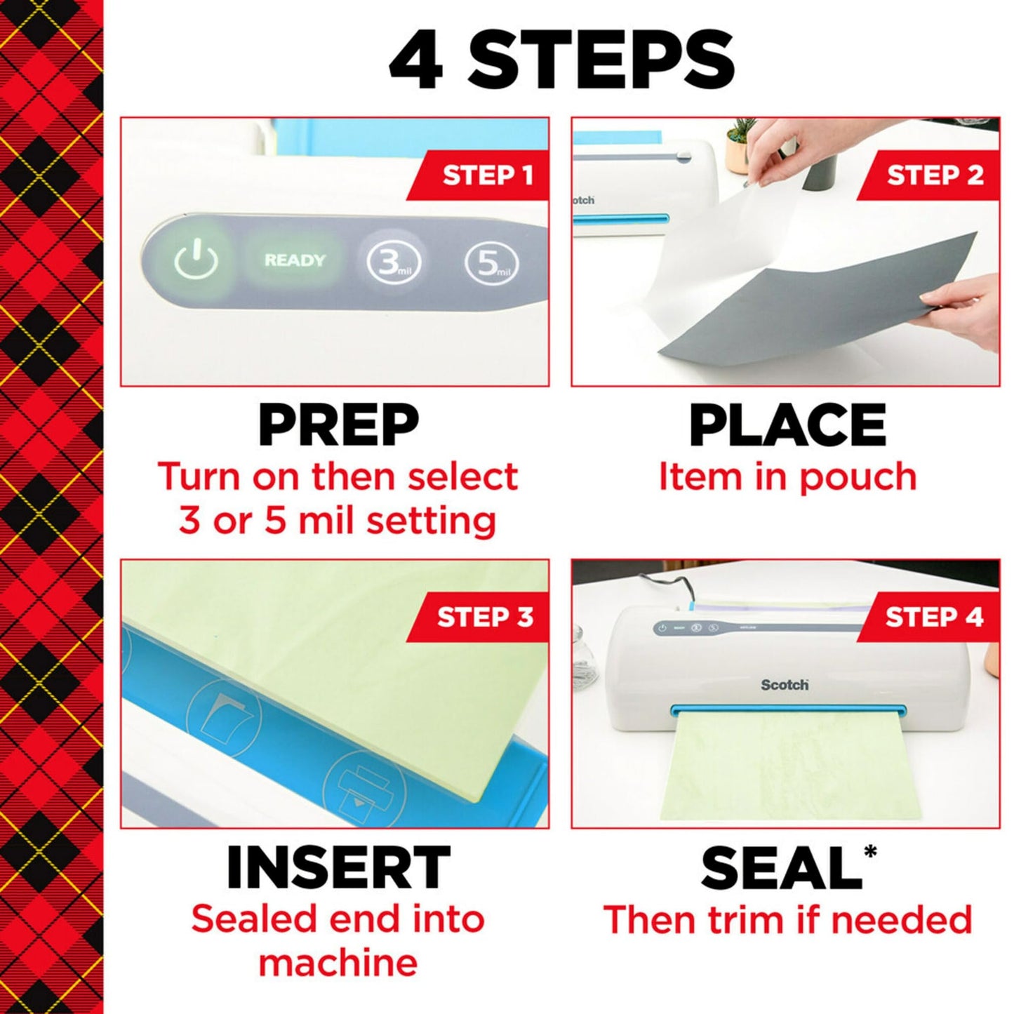 Scotch Thermal Laminating Pouches, For Use With Thermal Laminators, 8.9 x 11.4 Inches, Letter Size Sheets, 100 Count (Pack of 1)-UPStoxs