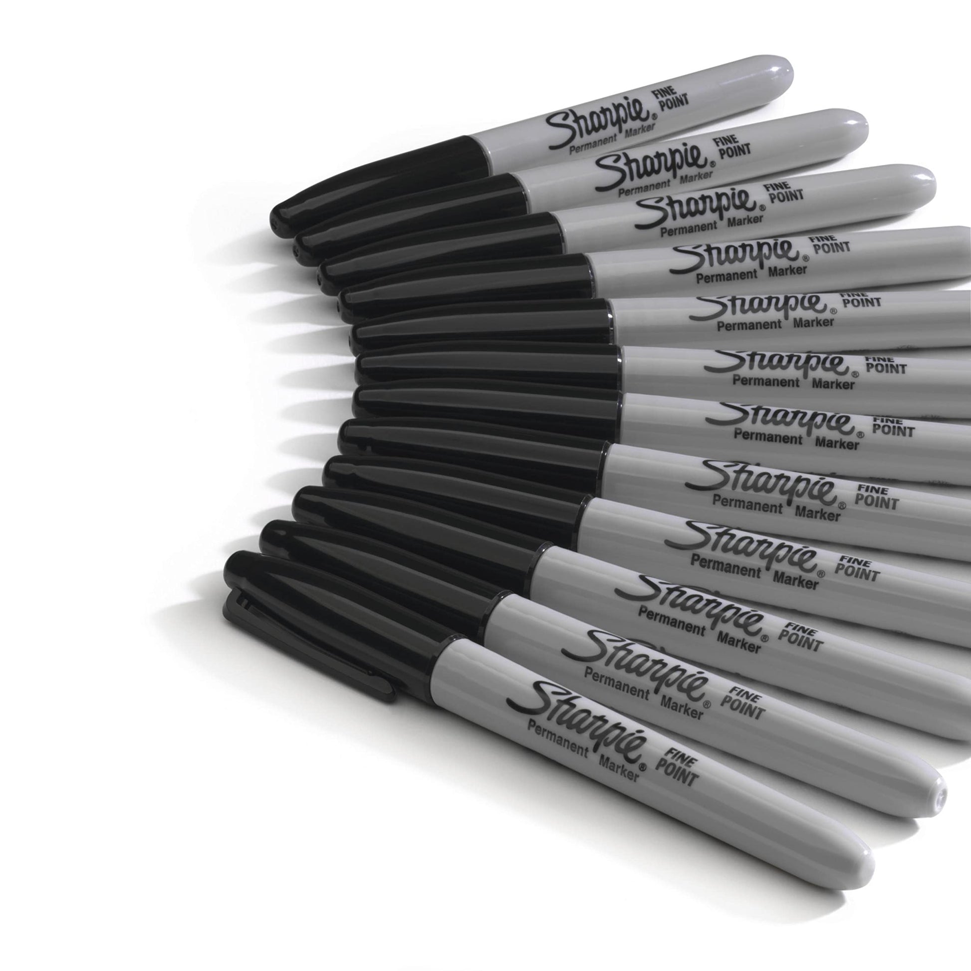 Sharpie Permanent Markers Bulk Set, Fine Tip Markers Set, Markers For Plastic, Metal, Wood, And More, Black, 36 Count-UPStoxs
