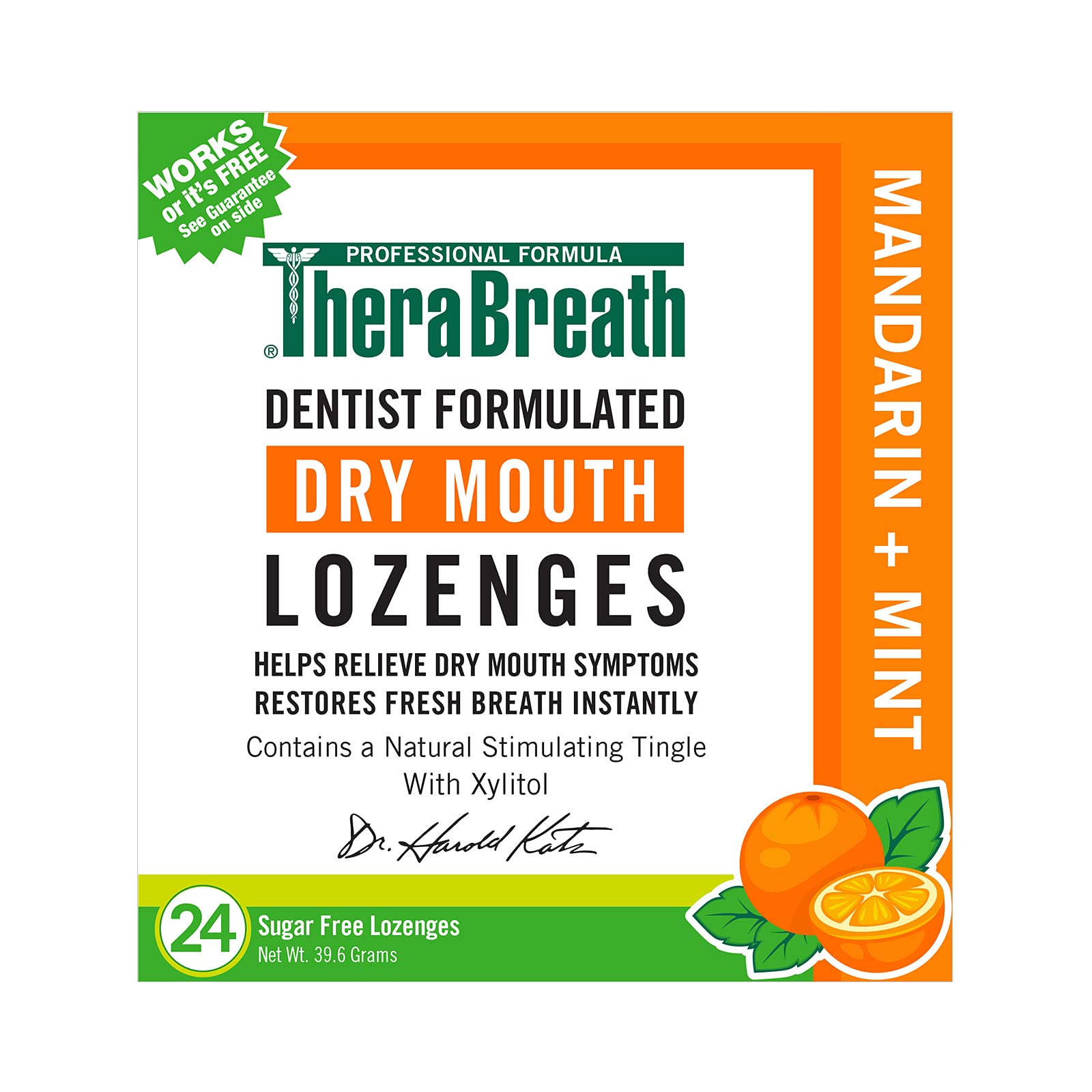 TheraBreath Mouthwash & Lozenges Bundle, Fresh Breath Alcohol-Free Mint Mouthwash 16 Fl Oz (Pack of 2) & Sugar-Free Mandarin Mint Lozenges for Dry Mouth 24 Count-UPStoxs