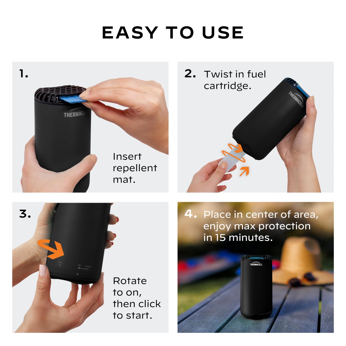 Thermacell Mosquito Repellent Refills; Compatible with Any Fuel-Powered Thermacell Repeller; Highly Effective, Long Lasting, No Spray or Mess; 15 Foot Zone of Mosquito Protection-UPStoxs