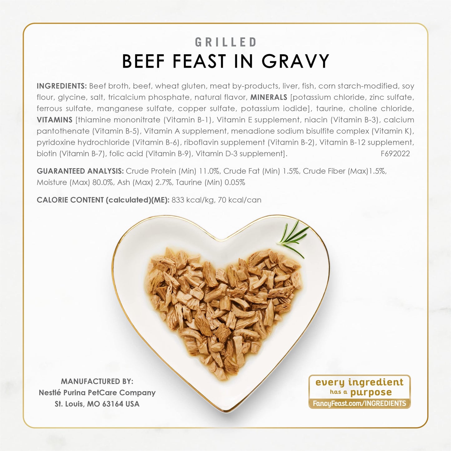 Purina Fancy Feast Grilled Wet Cat Food Poultry and Beef Collection Wet Cat Food Variety Pack - (Pack of 24) 3 oz. Cans-UPStoxs