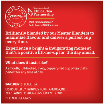Twinings English Breakfast Black Tea K-Cup Pods for Keurig, 24 Count (Pack of 1), Smooth, Flavourful, Robust, Caffeinated, Enjoy Hot or Iced | Packaging May Vary-UPStoxs