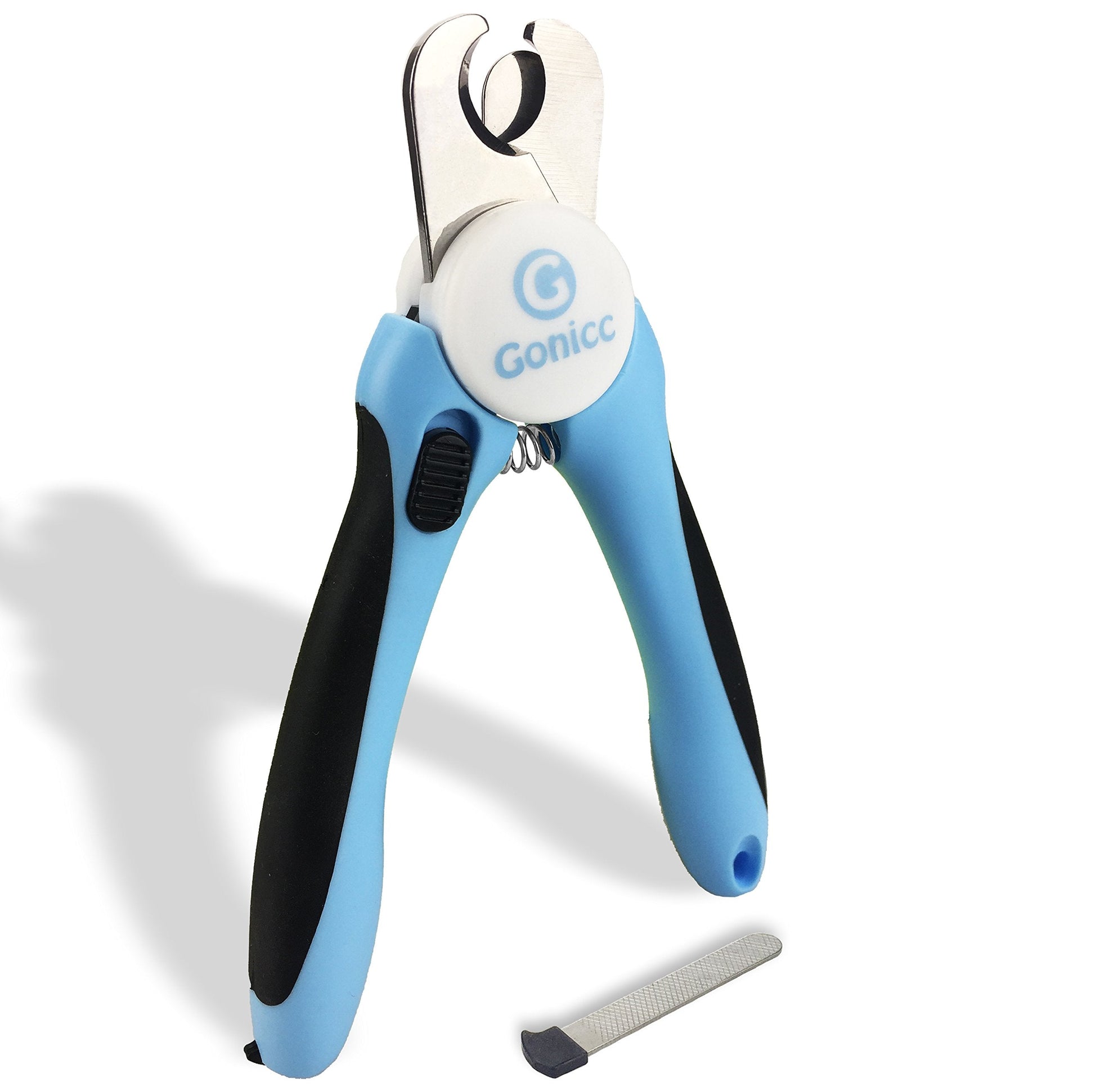 gonicc Professional Small Dog and Cat Nail Clippers Sharp Stainless Steel Pet Nail Trimmers(with Free Nail File in Handle), for Rabbit, Small Animal, with Safety Guard to Avoid Overcutting-UPStoxs