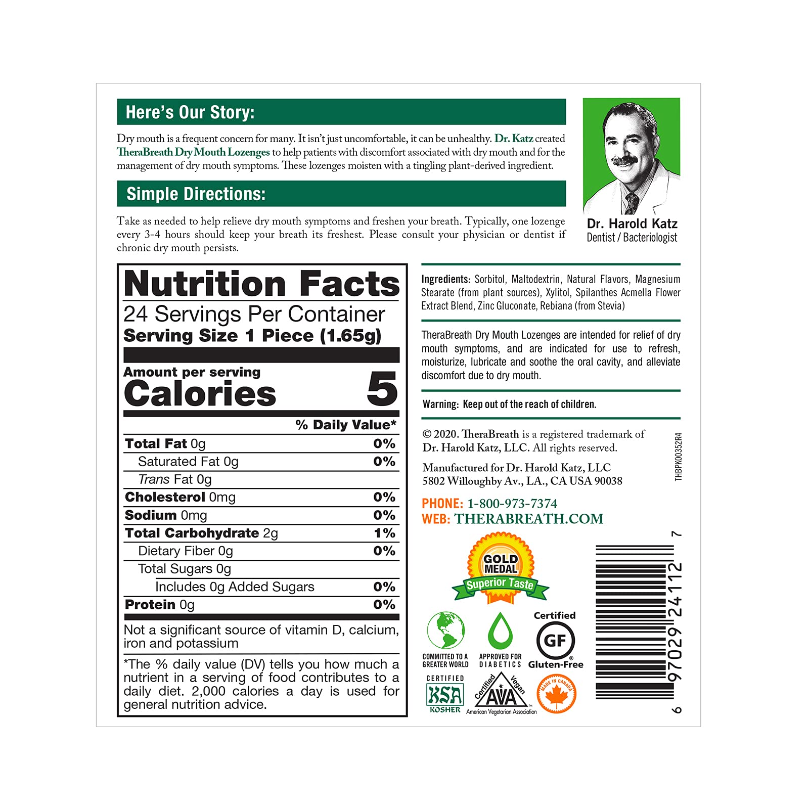 TheraBreath Mouthwash & Lozenges Bundle, Fresh Breath Alcohol-Free Mint Mouthwash 16 Fl Oz (Pack of 2) & Sugar-Free Mandarin Mint Lozenges for Dry Mouth 24 Count-UPStoxs