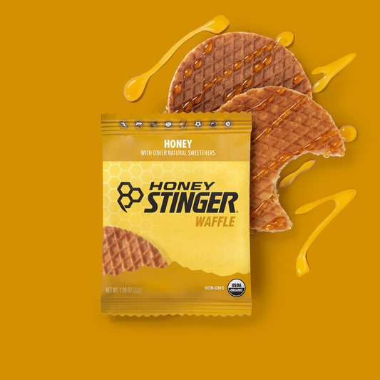 Honey Stinger Organic Honey Waffle, Energy Stroopwafel for Exercise, Endurance and Performance, Sports Nutrition for Home & Gym, Pre & During Workout, Box of 16 Waffles, 16.96 Ounce (Pack of 16)-UPStoxs