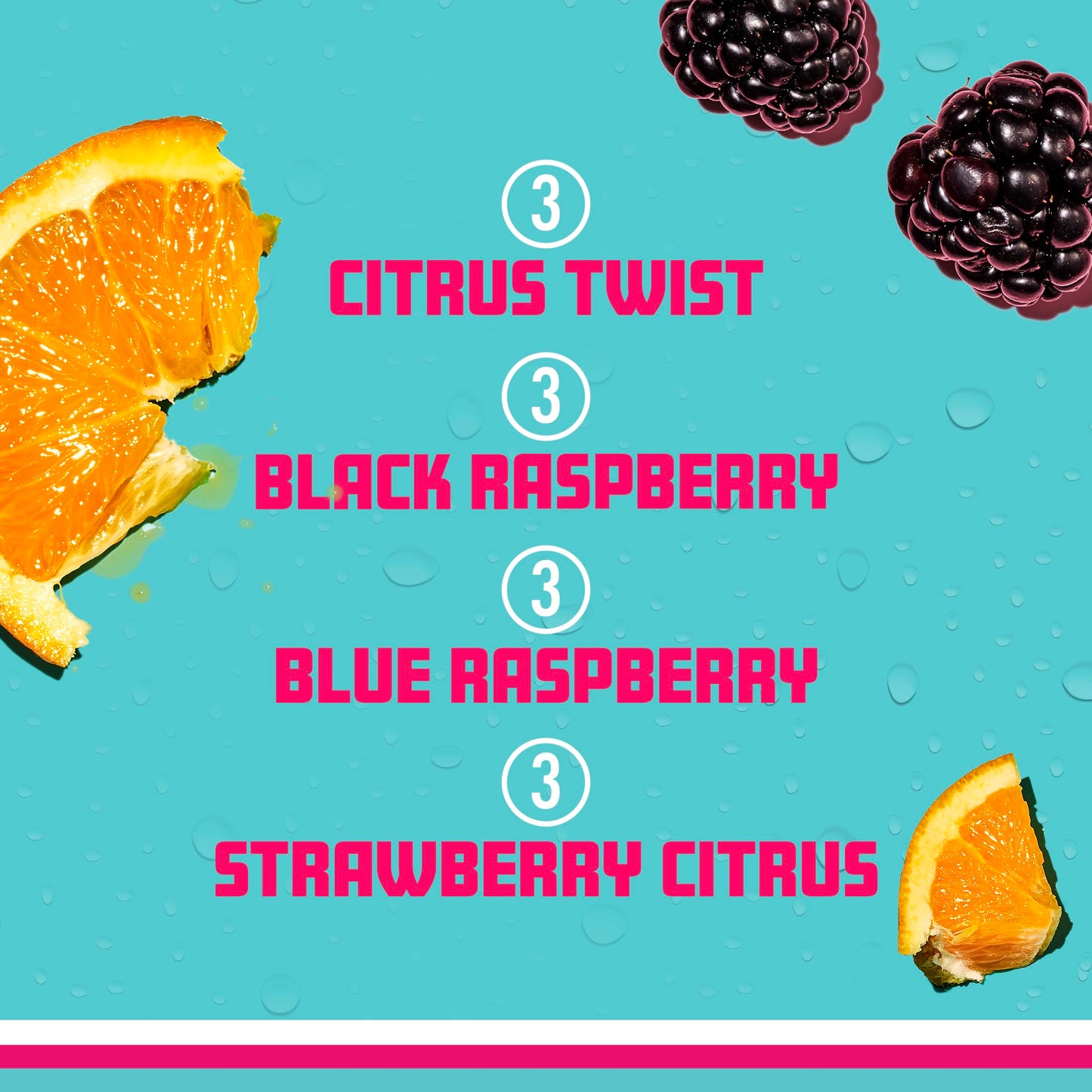 Sparkling Ice +Caffeine Variety Pack, Flavored Sparkling Water, Zero Sugar, with Vitamins and Antioxidants, 16 fl oz, 12 count (Citrus Twist, Black Raspberry, Blue Raspberry, Strawberry Citrus)-UPStoxs