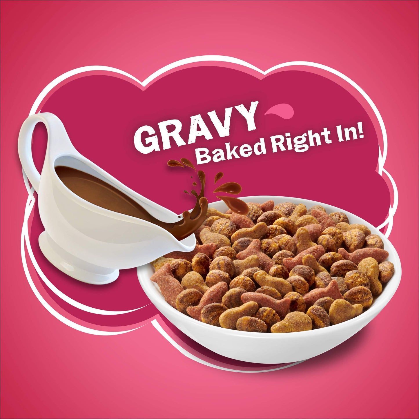 Purina Friskies Dry Cat Food, Gravy Swirlers - 3.15 lb. Bag-UPStoxs
