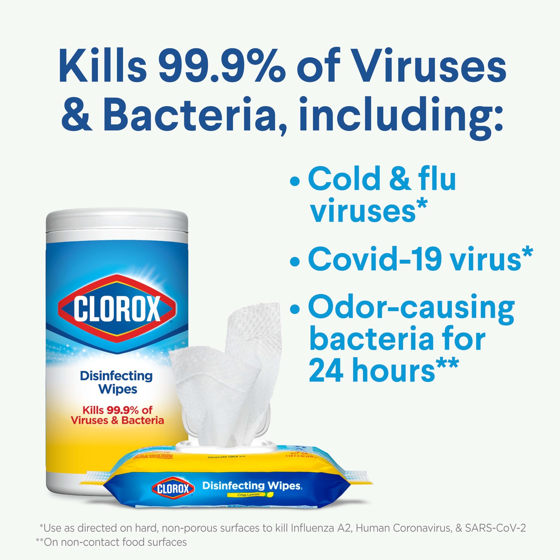 Clorox Disinfecting Wipes Value Pack, Household Essentials, 75 Count, Pack of 3 (Package May Vary)-UPStoxs