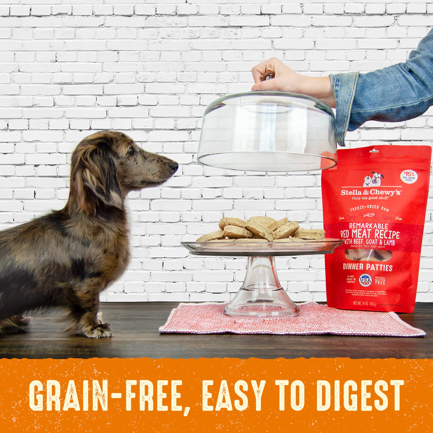 Stella & Chewy's Freeze Dried Raw Dinner Patties – Grain Free Dog Food, Protein Rich Stella’s Super Beef Recipe – 14 oz Bag-UPStoxs