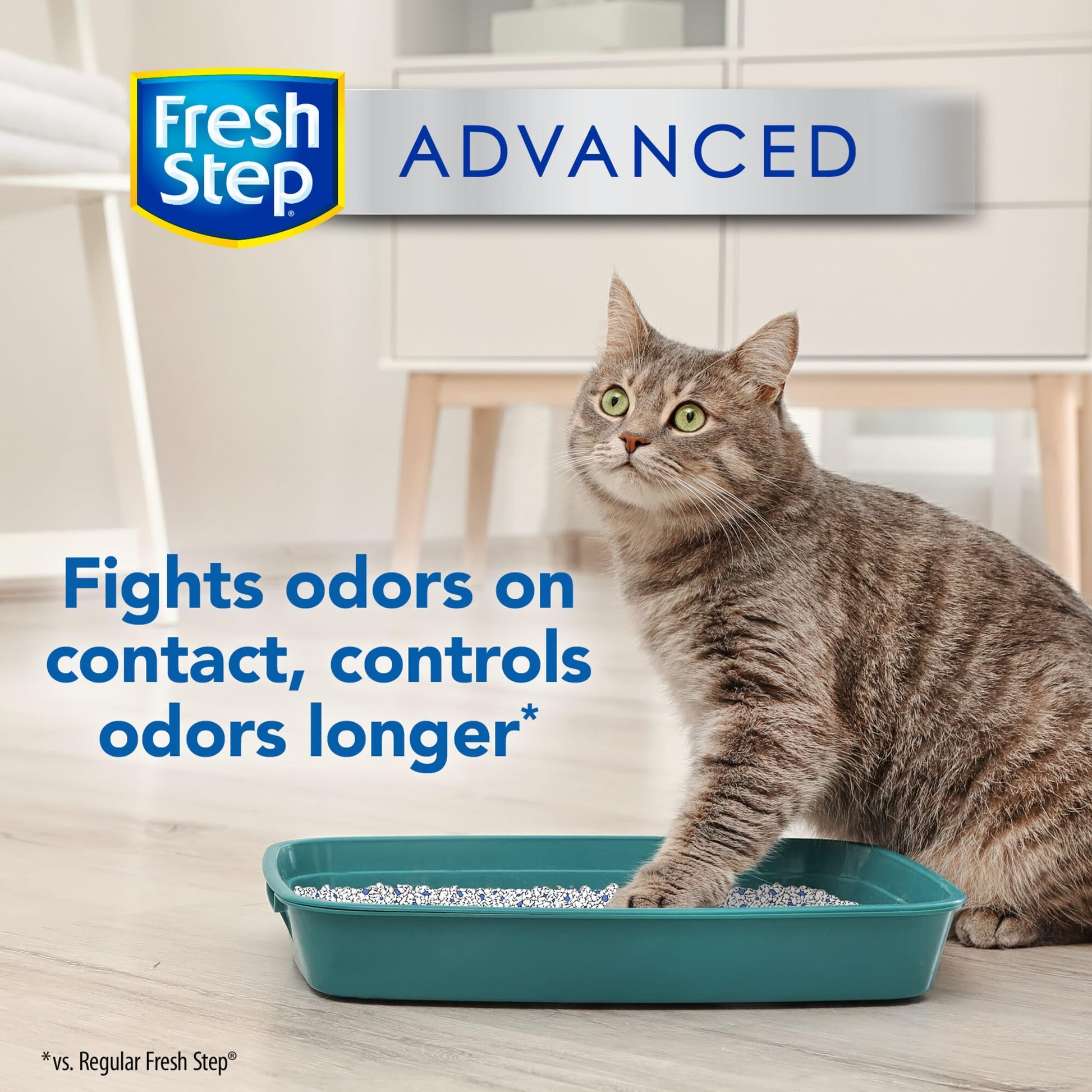 Fresh Step Clumping Cat Litter, Advanced, Multi-Cat Odor Control, Extra Large, 37 Pounds total (2 Pack of 18.5lb Boxes)-UPStoxs