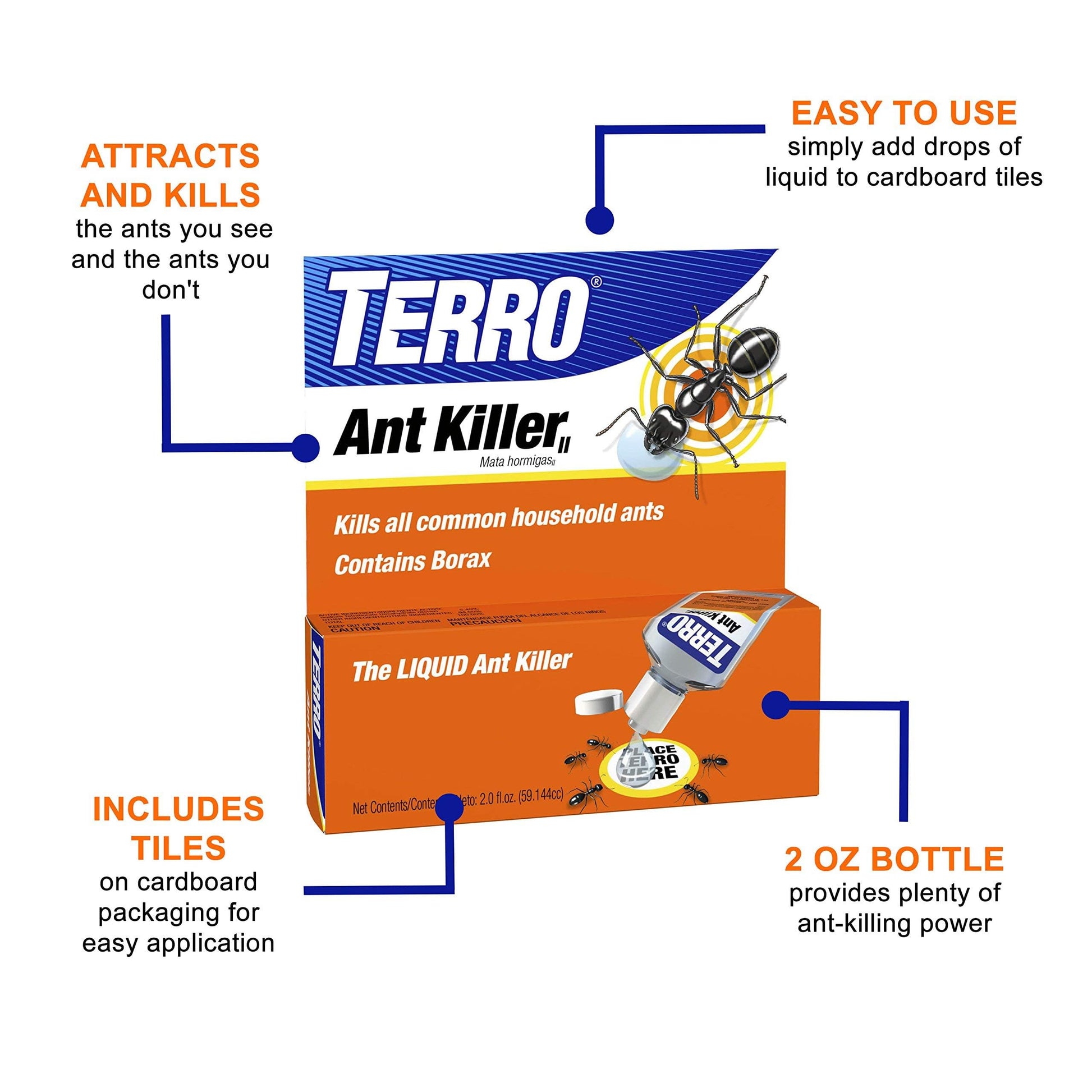 TERRO Liquid Ant Killer ll T200, 2 oz-UPStoxs