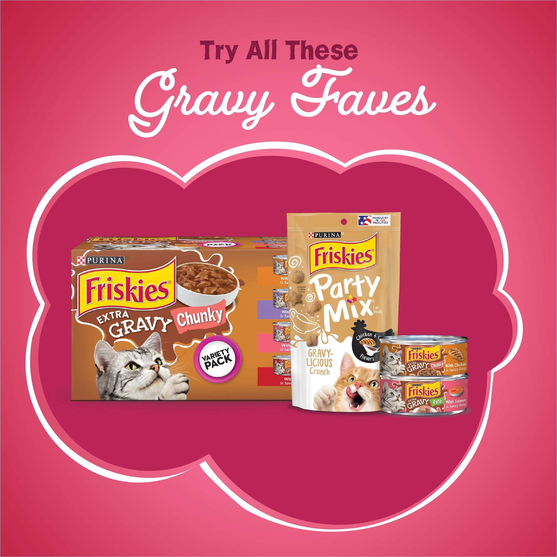 Purina Friskies Dry Cat Food, Gravy Swirlers - 3.15 lb. Bag-UPStoxs
