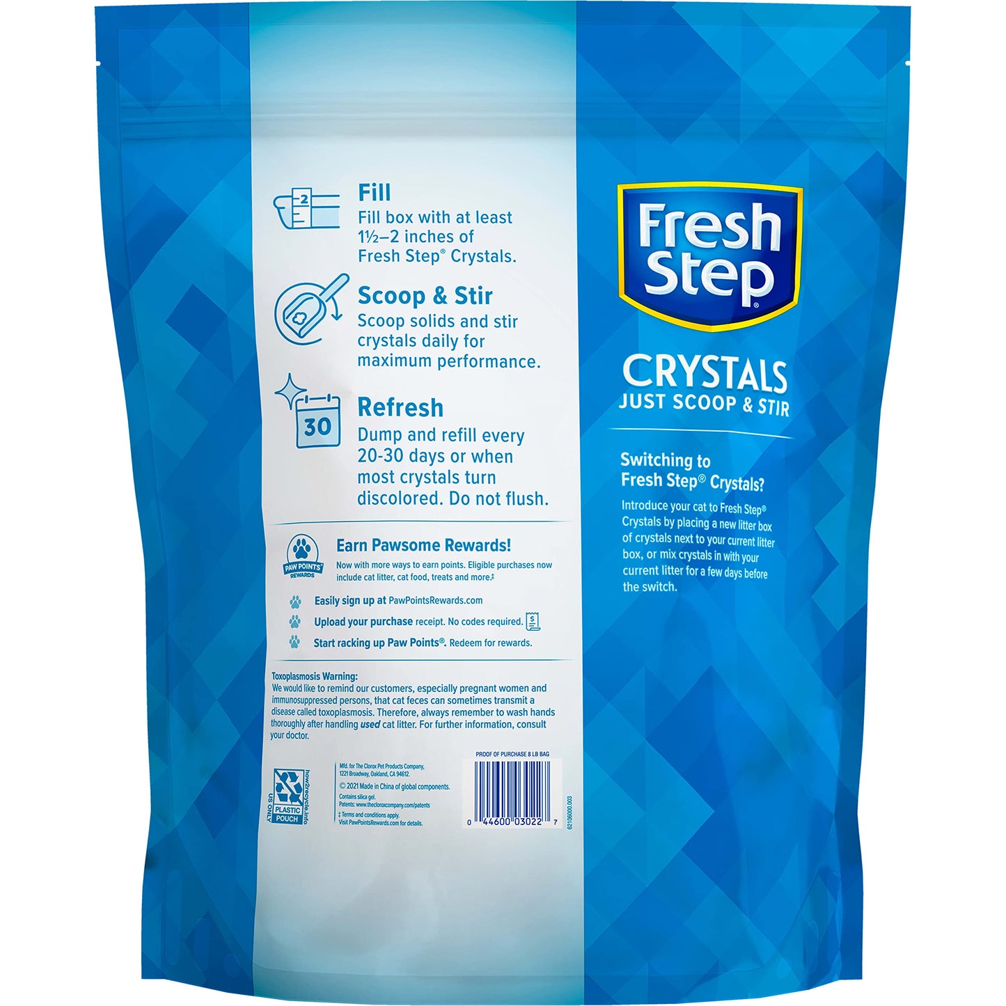 Fresh Step Crystals, Premium Cat Litter, Scented, 16 lbs total, (2 Pack of 8lb Bags) (Package May Vary)-UPStoxs