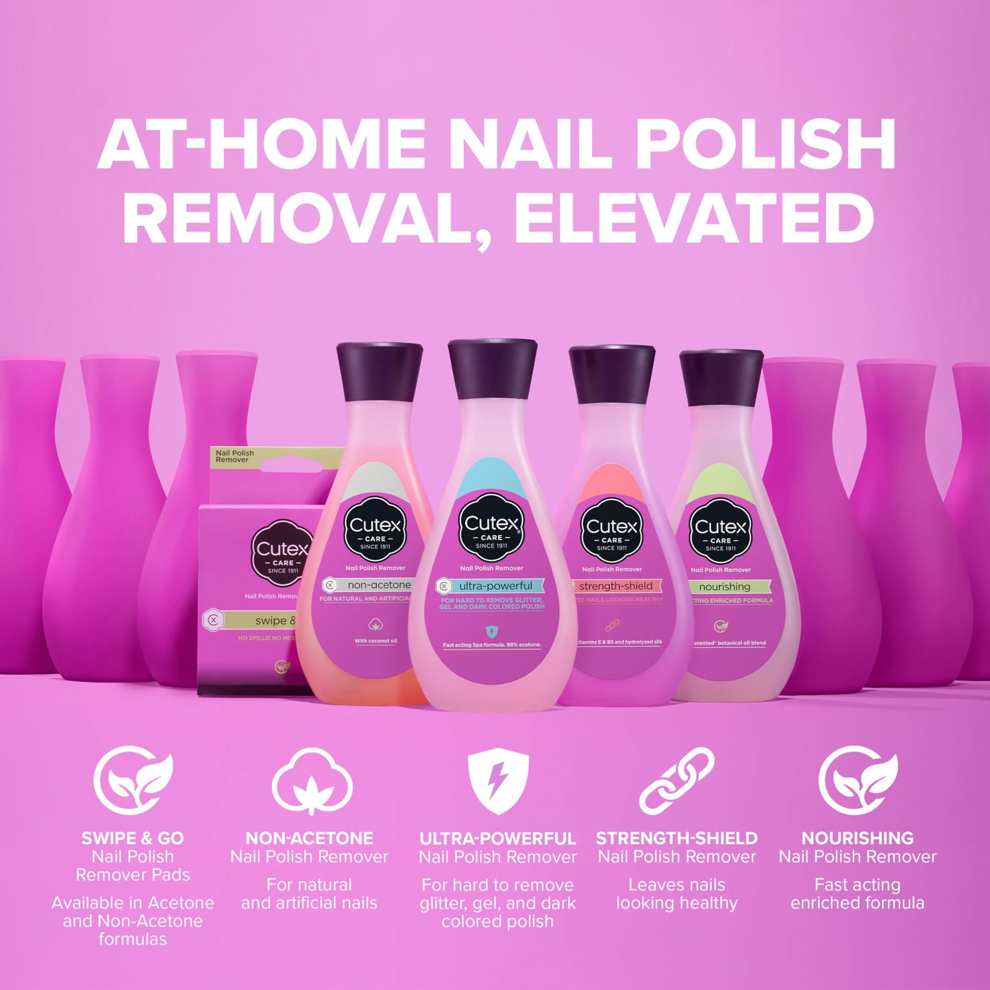 Cutex Gel Nail Polish Remover, Ultra-Powerful & Removes Glitter and Dark Colored Paints, Paraben Free, 6.76 Fl Oz-UPStoxs