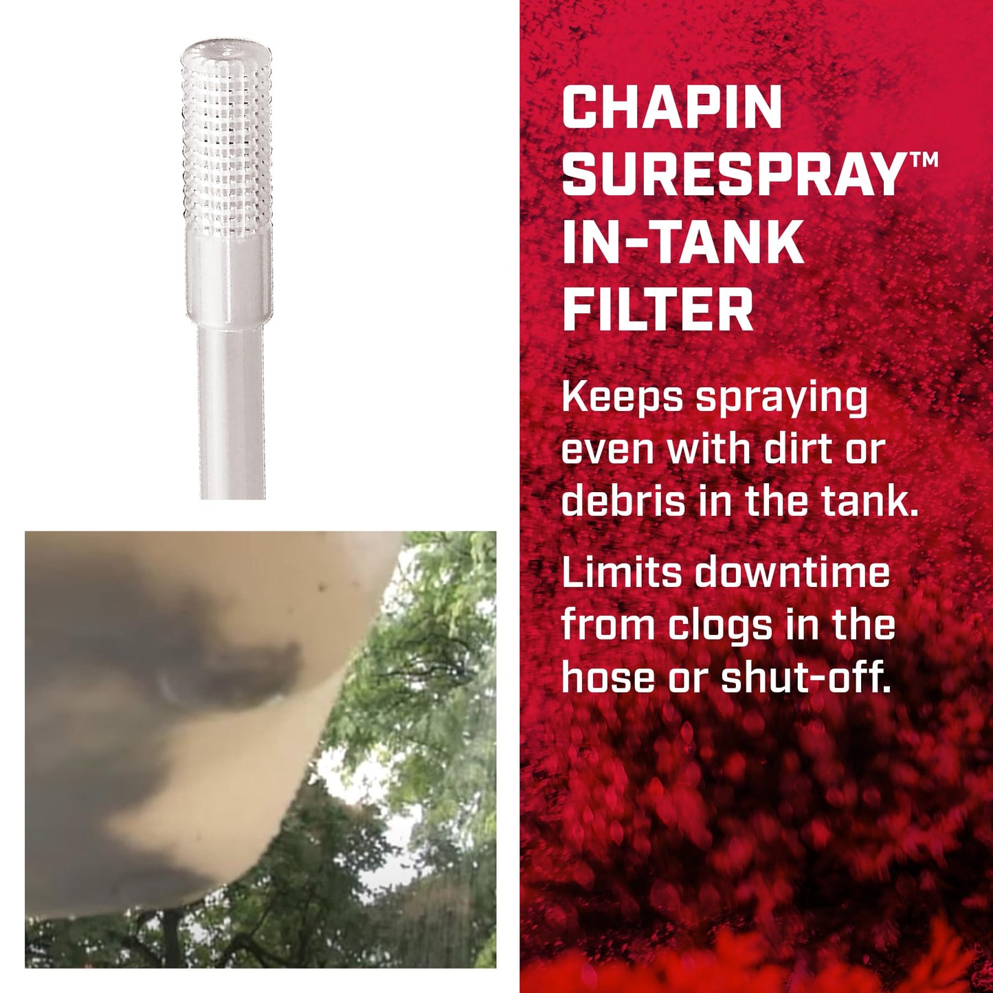 Chapin 20002 Made in USA 2 -Gallon Lawn and Garden Pump Pressured Sprayer, for Spraying Plants, Garden Watering, Lawns, Weeds and Pests, Translucent White-UPStoxs