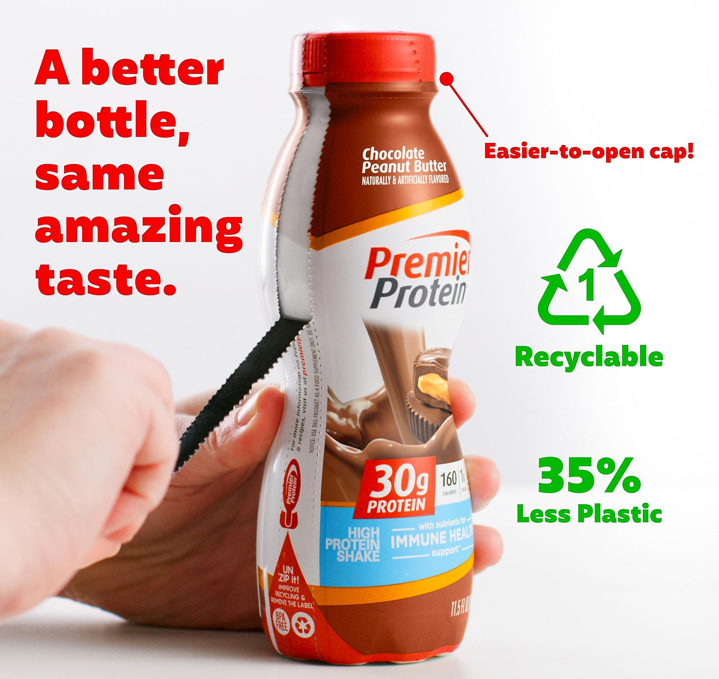 Premier Protein Shake, Chocolate Peanut Butter, 30g Protein, 1g Sugar, 24 Vitamins & Minerals, Nutrients to Support Immune Health, 11.5 Fl Oz, 12 Count-UPStoxs