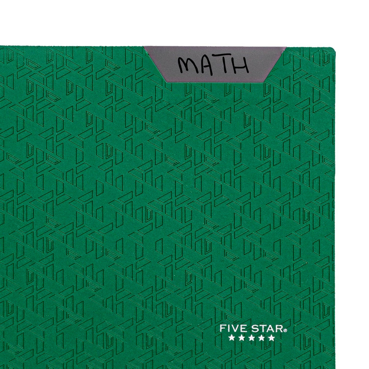 Five Star 2-Pocket Folder, Plastic Folder with Stay-Put Tabs, Fits 3 Ring Binder, Holds 8-1/2" x 11" Paper, Green (333420E-ECM)-UPStoxs