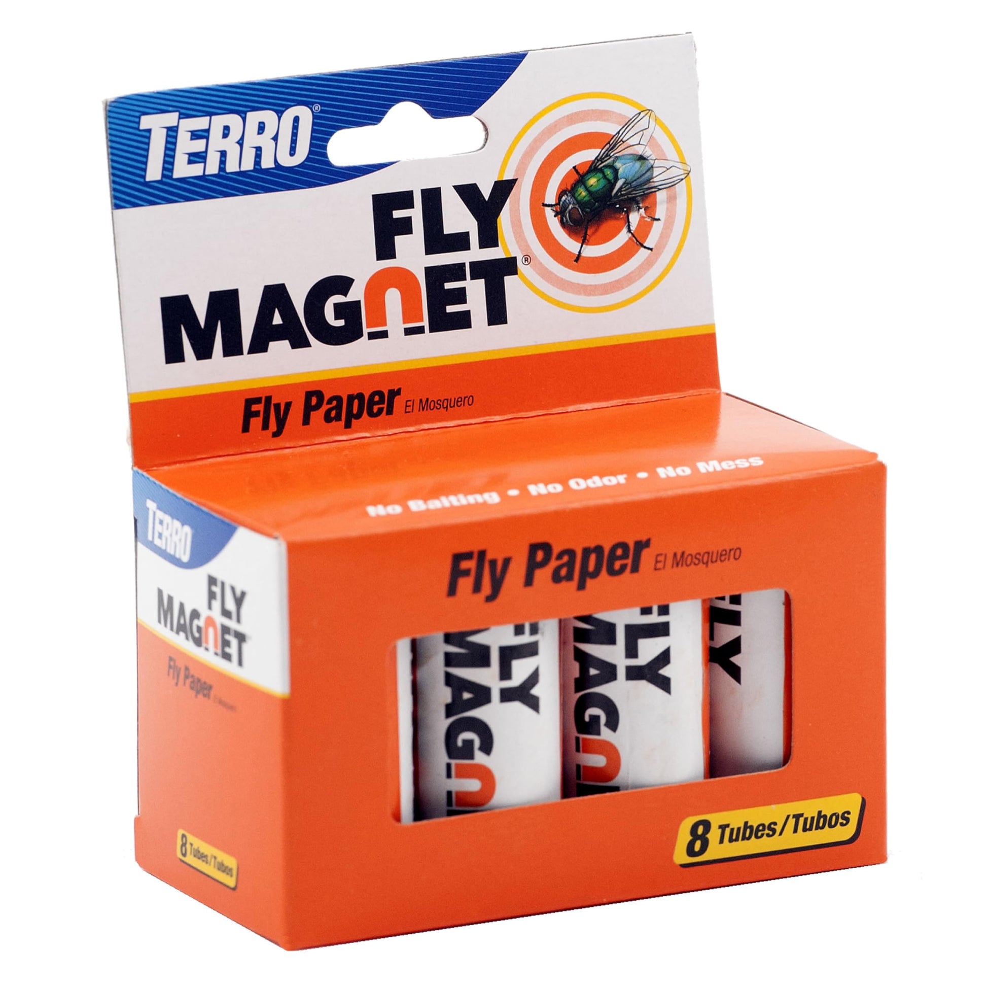 TERRO T518 Fly Magnet Sticky Fly Paper Fly Trap, 8 Count (Pack of 1)-UPStoxs