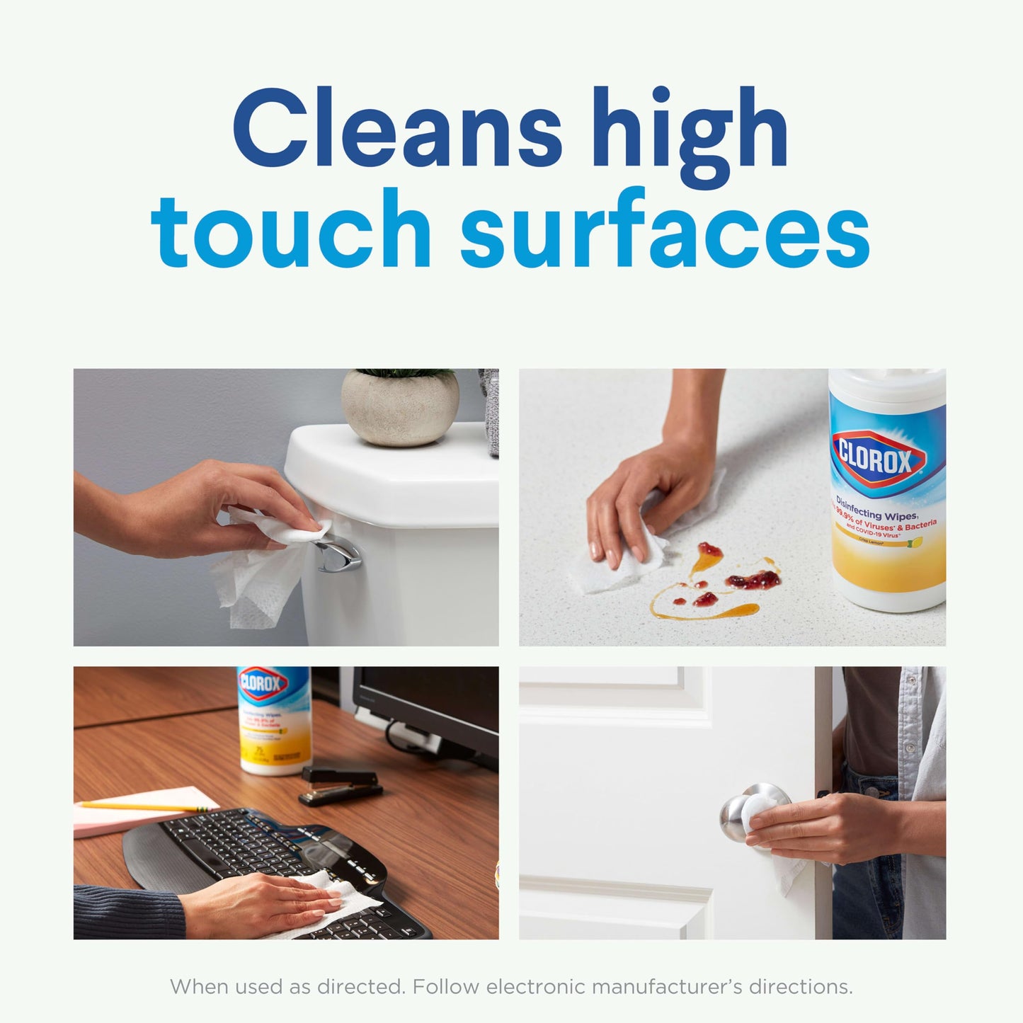 Clorox Disinfecting Wipes Value Pack, Household Essentials, 75 Count, Pack of 3 (Package May Vary)-UPStoxs