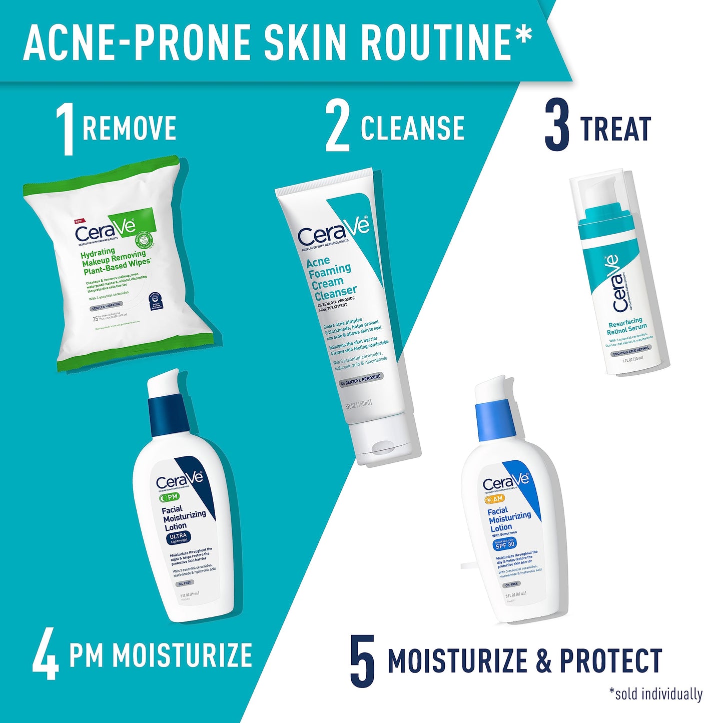 CeraVe Retinol Serum for Post-Acne Marks and Skin Texture | Pore Refining, Resurfacing, Brightening Facial Serum with Retinol and Niacinamide | Fragrance Free, Paraben Free & Non-Comedogenic| 1 Oz-UPStoxs