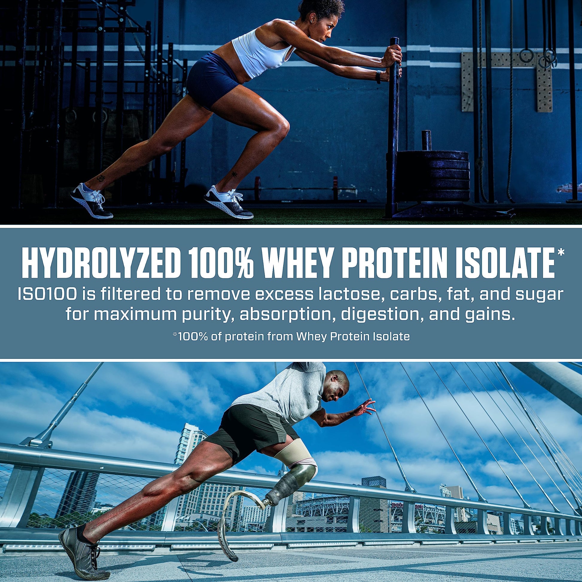 Dymatize ISO100 Whey Protein Powder with 25g of Hydrolyzed 100% Whey Isolate, Gluten Free, Fast Digesting, Chocolate Peanut Butter, 20 Servings-UPStoxs