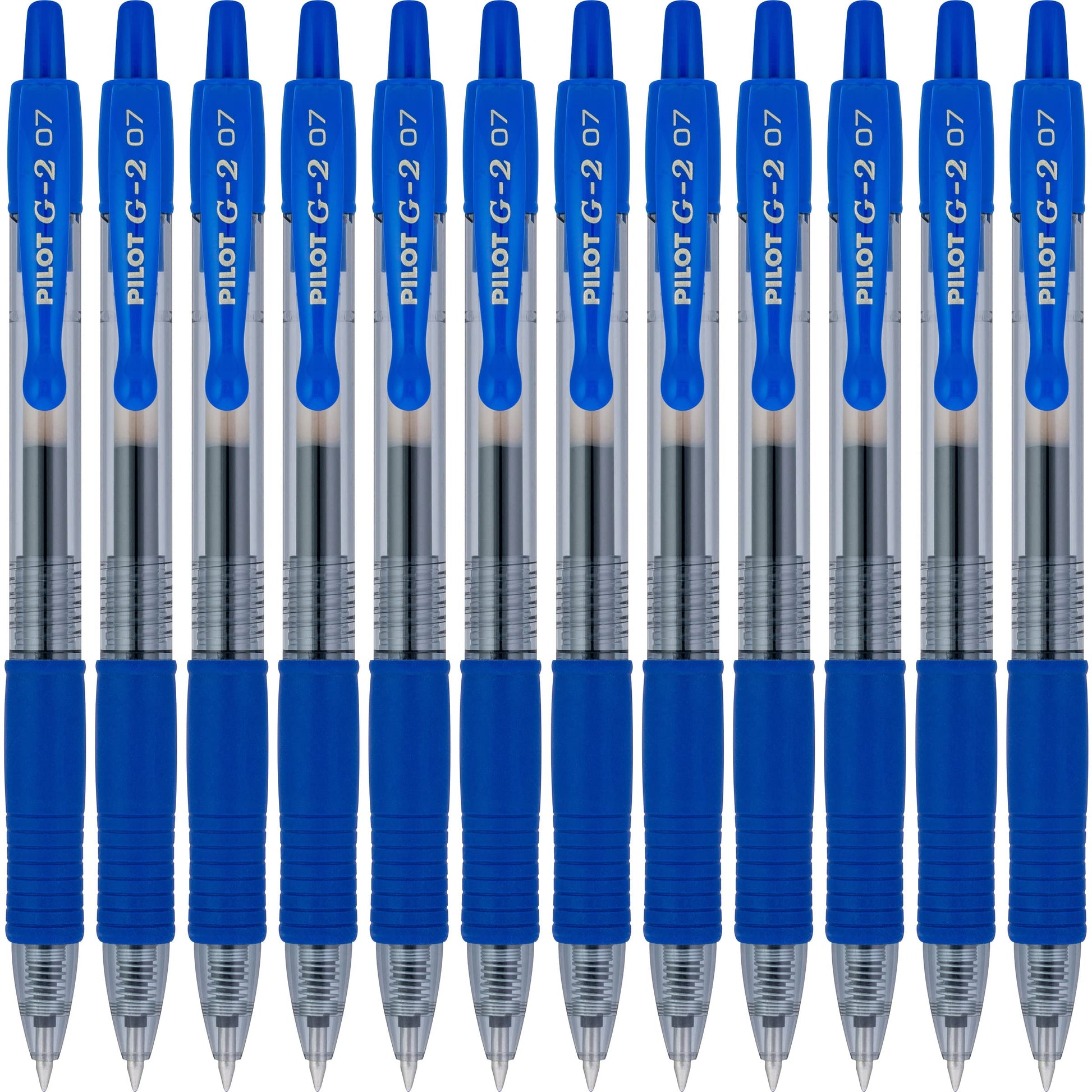 PILOT G2 Premium Refillable & Retractable Rolling Ball Gel Pens, Fine Point, Blue Ink, 12 Count (31021)-UPStoxs