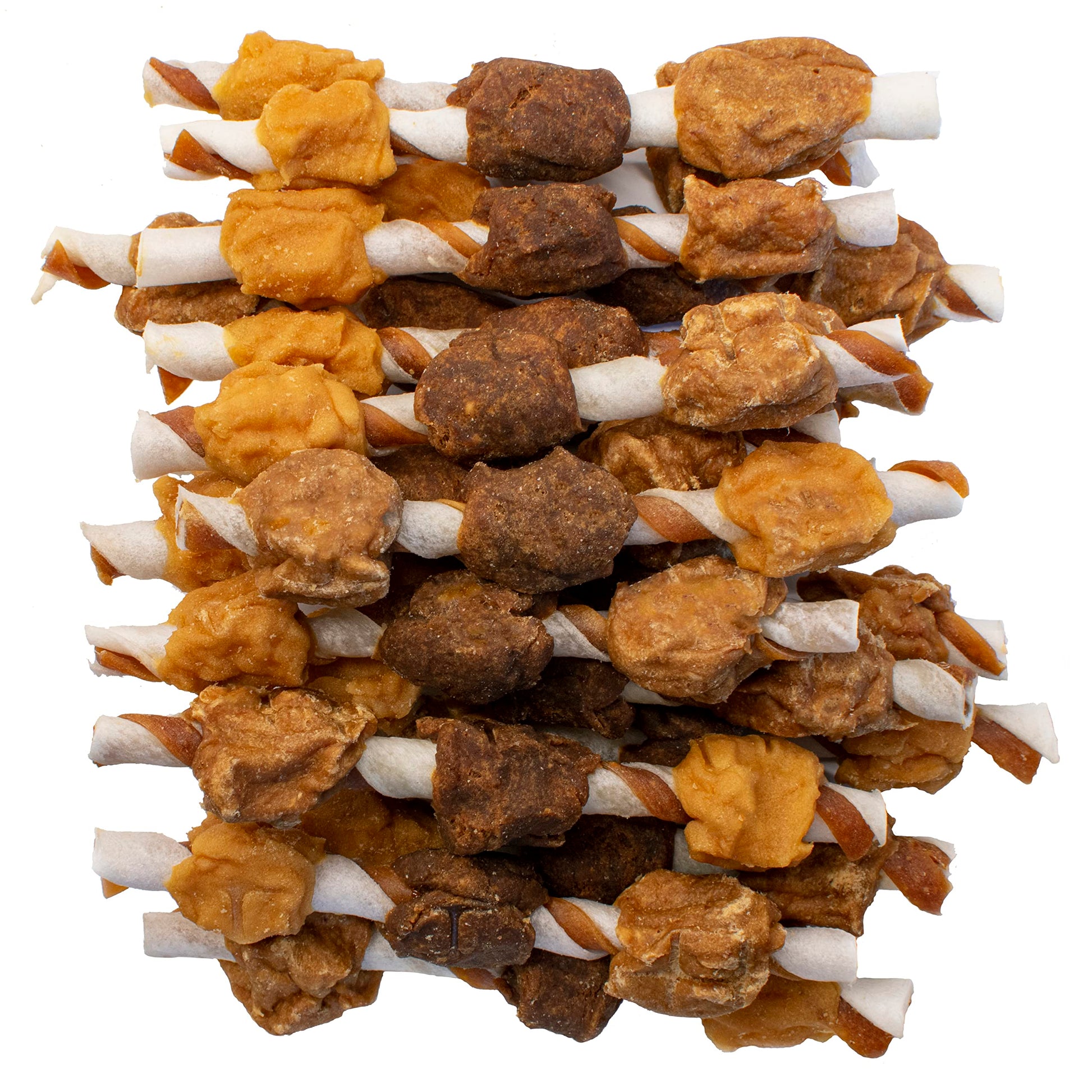 Pur Luv K9 Kabob Real Chicken, Duck, and Sweet Potato Dog Treats, Made with Real Chicken and Sweet Potato, Healthy, Easily Digestible, Long Lasting, and High Protein Dog Treat, 48 oz-UPStoxs
