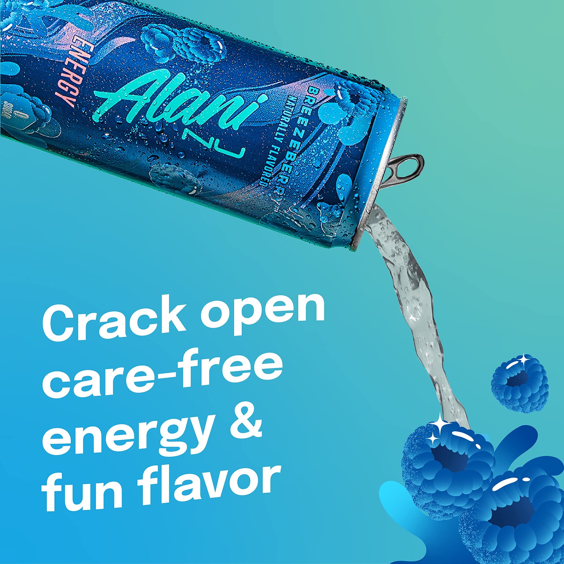 Alani Nu BREEZEBERRY Sugar Free, Low Calorie Energy Drinks | 200mg Caffeine | Pre Workout Performance with Antioxidants | Biotin B Vitamins | Zero Sugar | 10 Calories | 12 Fl Oz Cans (12 Pack)-UPStoxs