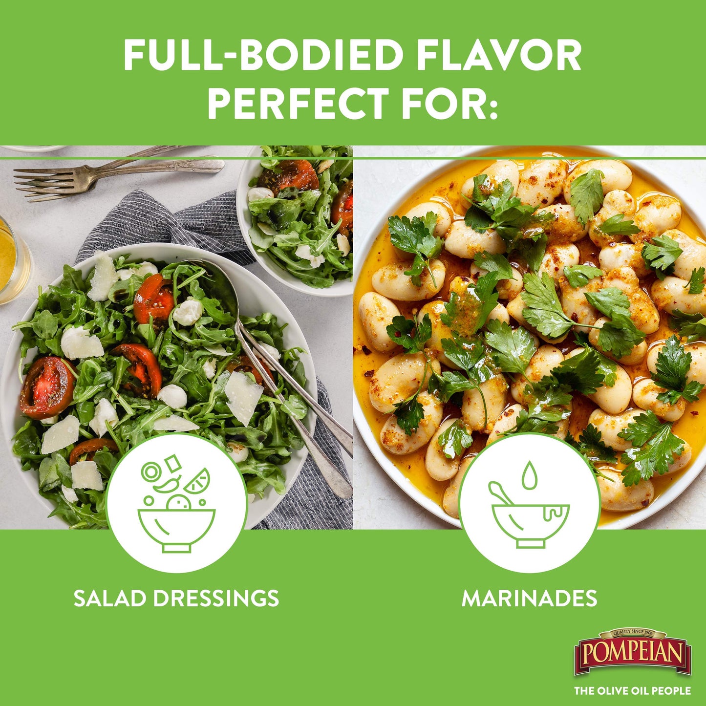 Pompeian Robust Extra Virgin Olive Oil, First Cold Pressed, Full-Bodied Flavor, Perfect for Salad Dressings & Marinades, 68 FL. OZ.-UPStoxs
