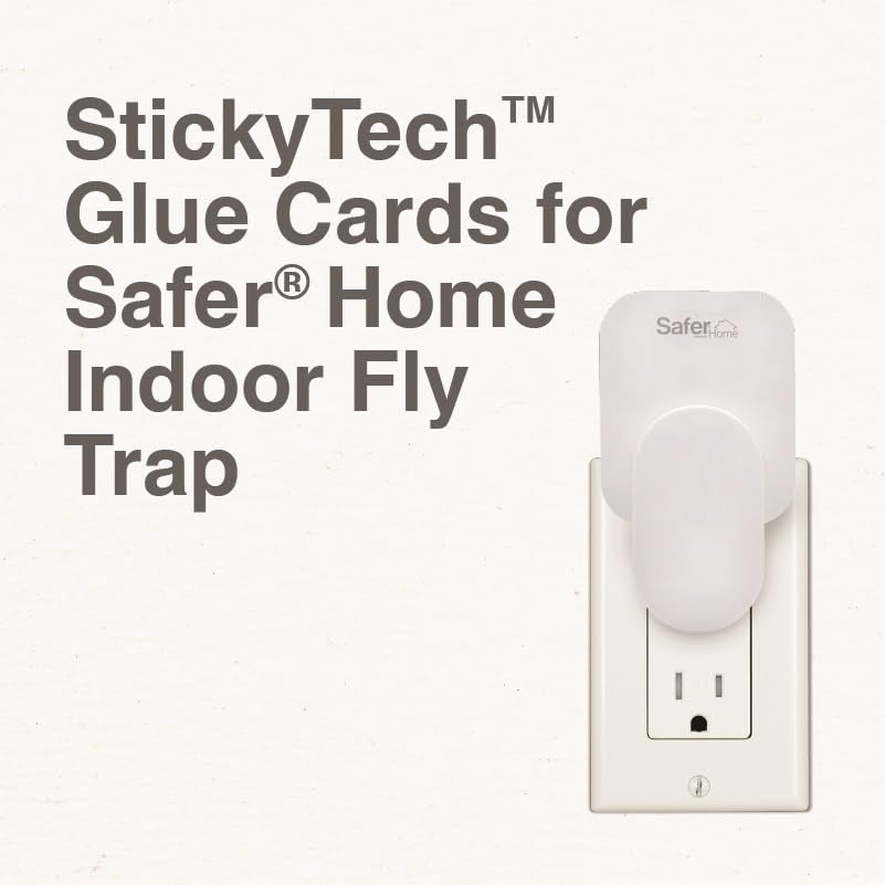 Safer Home SH503 Indoor Plug-In Fly Trap Refill Pack of Glue Cards for SH502 Indoor Fly Trap – 3 Count (Pack of 1)-UPStoxs