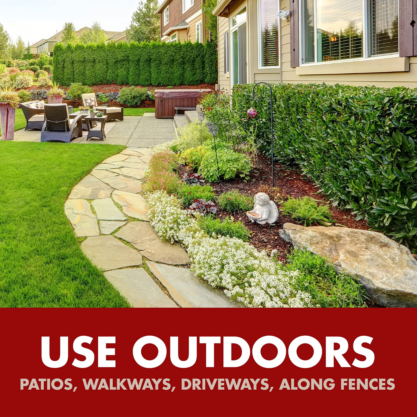 Spectracide Weed & Grass Killer, Use On Driveways, Walkways and Around Trees and Flower Beds, 1 Gallon (RTU Spray)-UPStoxs