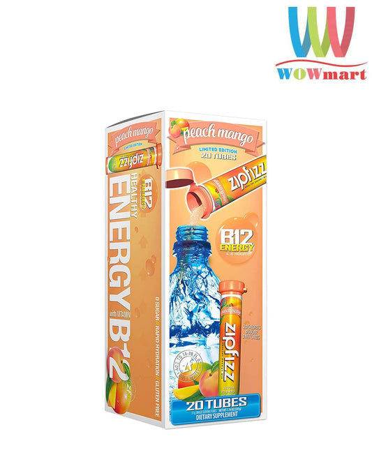 Zipfizz Energy Drink Mix, Peach Mango 20 ct.