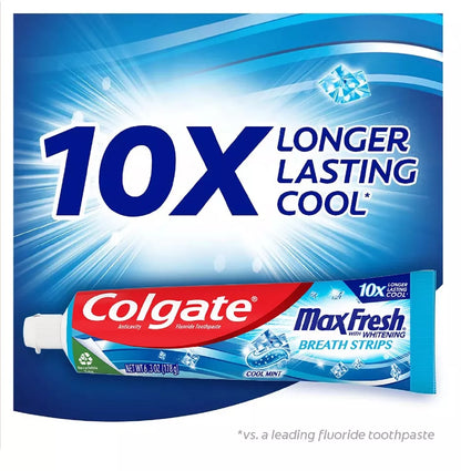 Colgate MaxFresh Toothpaste with Mini Breath Strips, Cool Mint, 7.3 oz., 5 pk