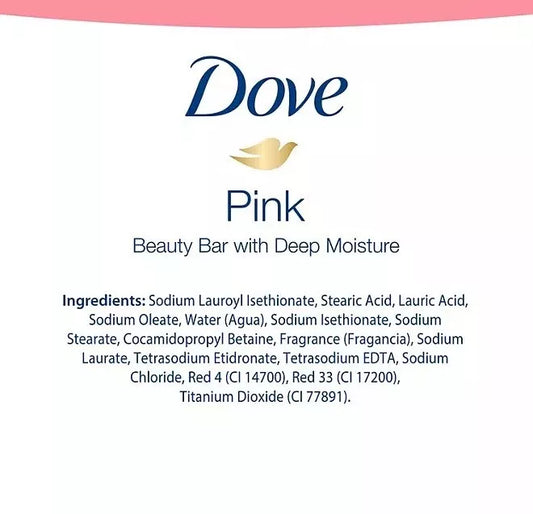 Dove Beauty Bar Soap, Pink, 3.75 oz., 16 ct.