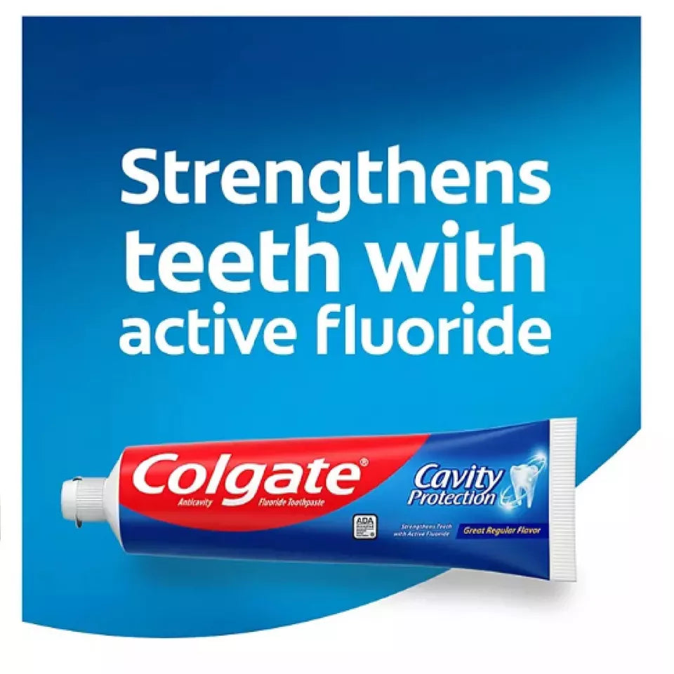 Colgate Cavity Protection Toothpaste with Fluoride, Regular Flavor, 8 oz., 5 pk.